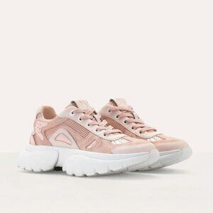 NWOT Maje chunky sole pink leather sneakers, 40